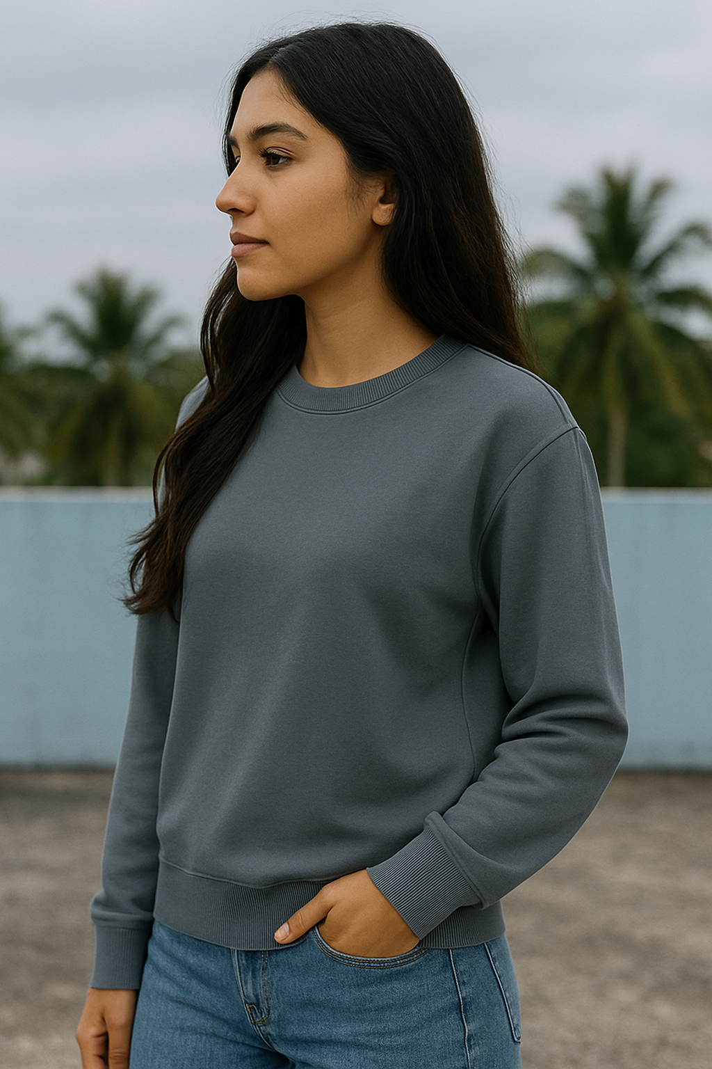 Grey sweatshirt