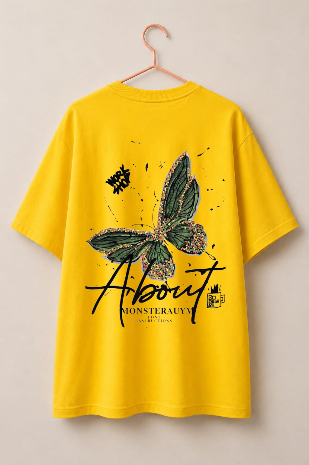 Loose Fit Cotton T-Shirt Sunshine Yellow