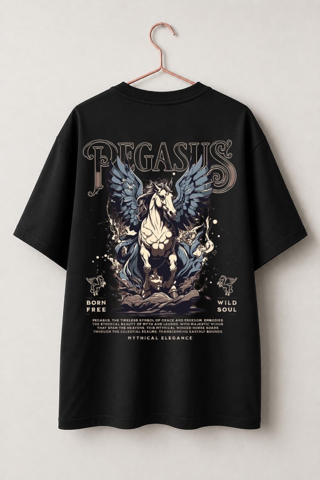 Loose Fit Cotton T-Shirt Black