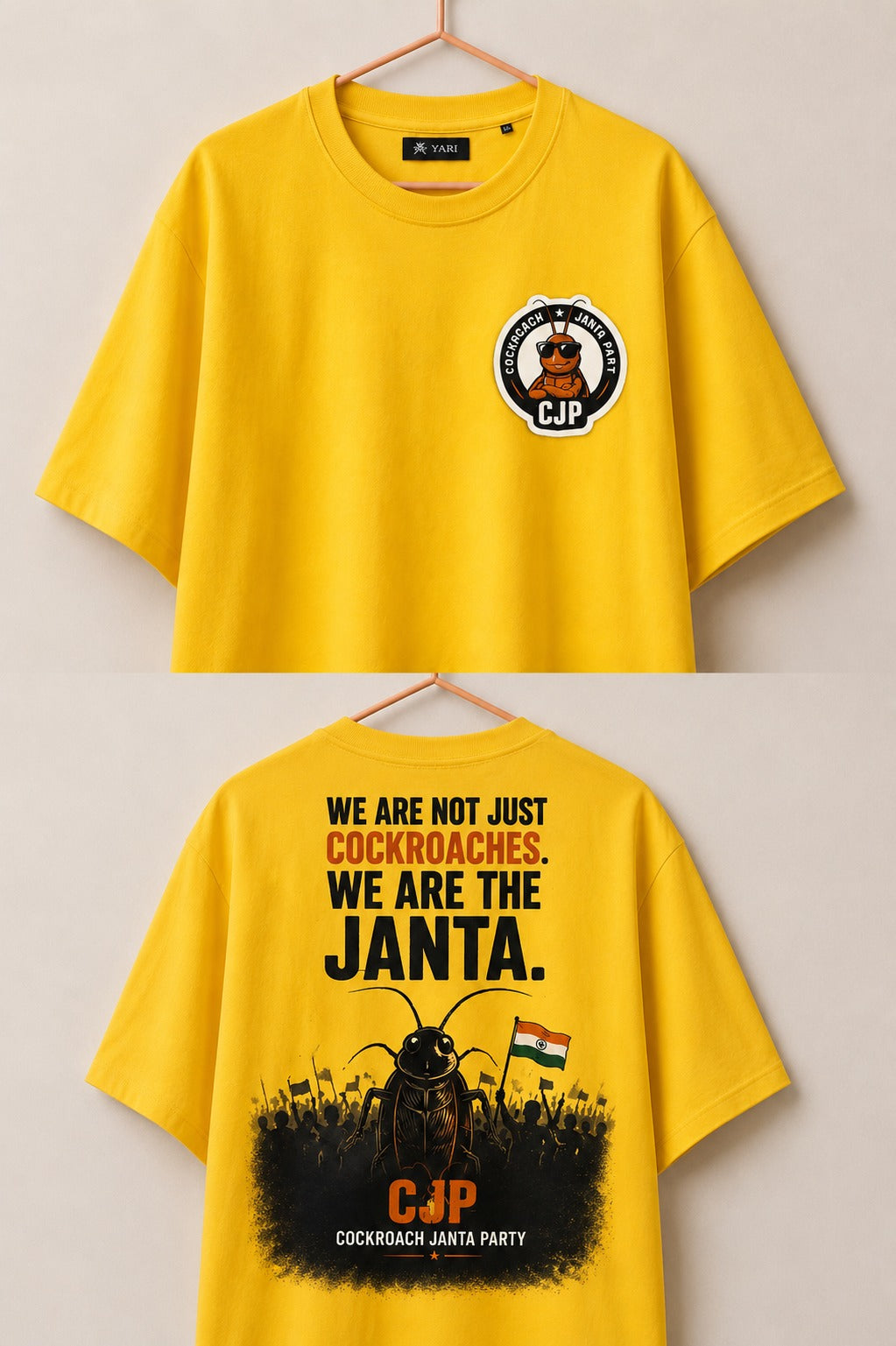 Yellow Loos fit Graphic T-Shirt – Bold Statement Streetwear