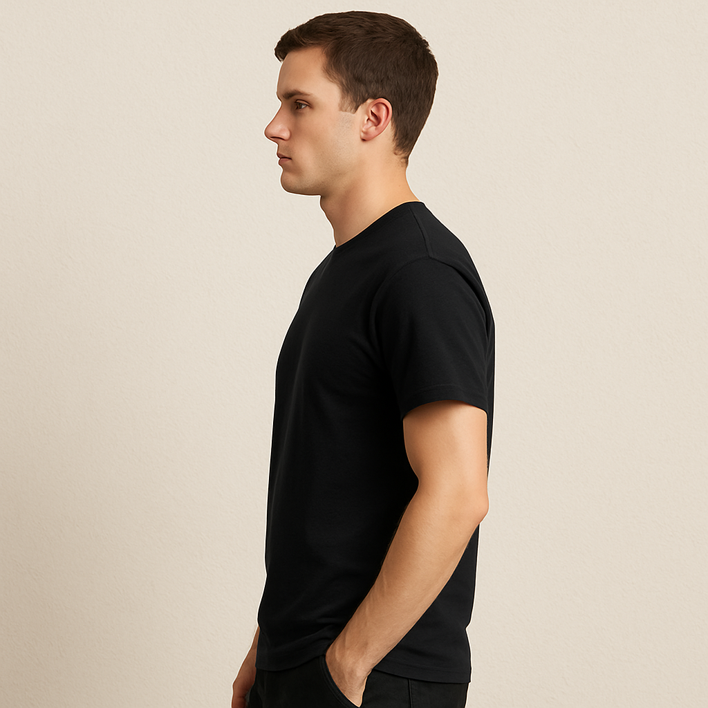 Regular Fit Black T-Shirt