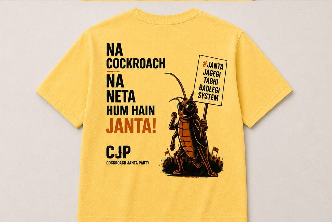 CJP Loos fitGraphic Tee – “Cockroach Janta Party”