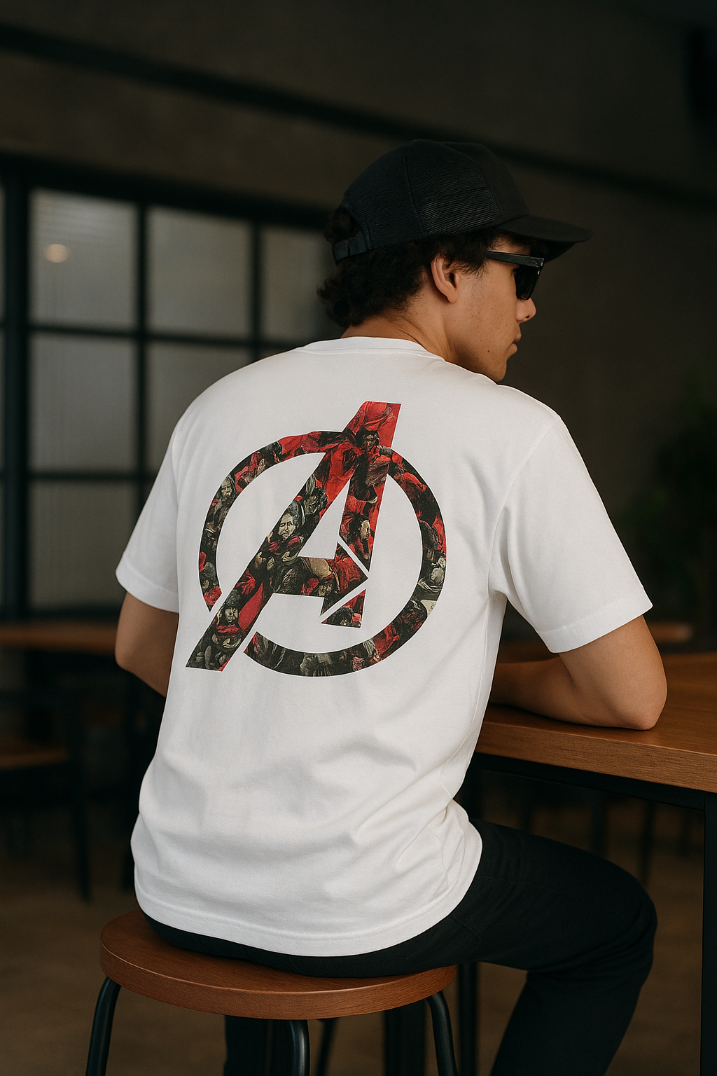 Marvel Oversized T-Shirt (White) – DTF Print