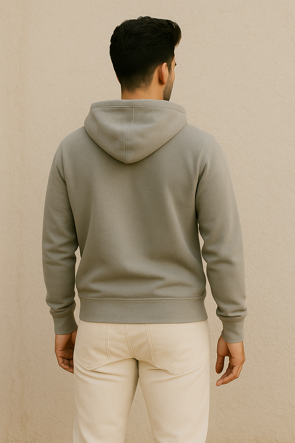 Grey Pullover Hoodie