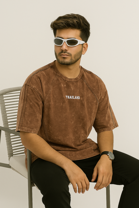 Men's Oversized Premium Acid Washed T-Shirt