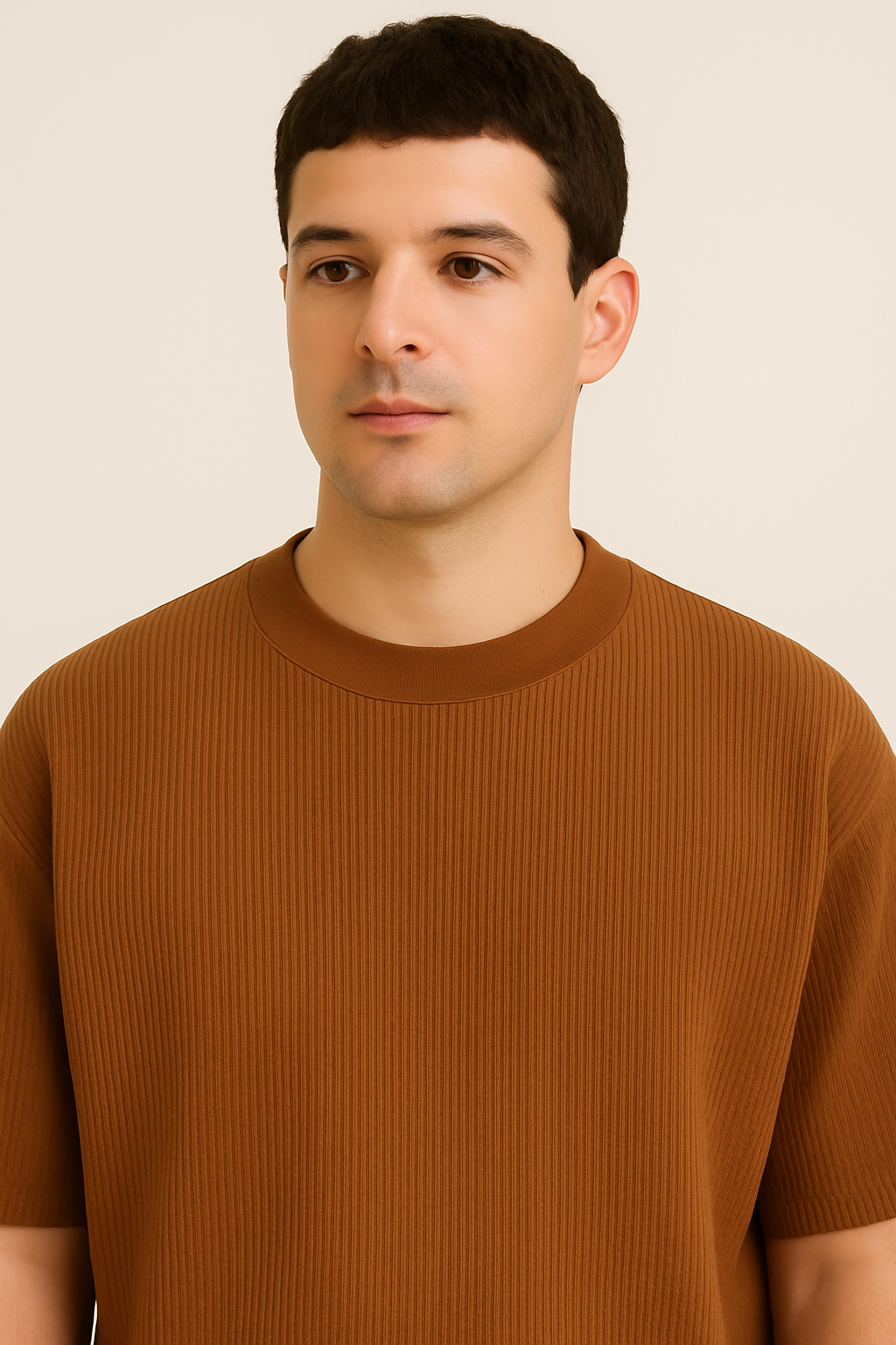 Waffle Oversized Coffee T-Shirt