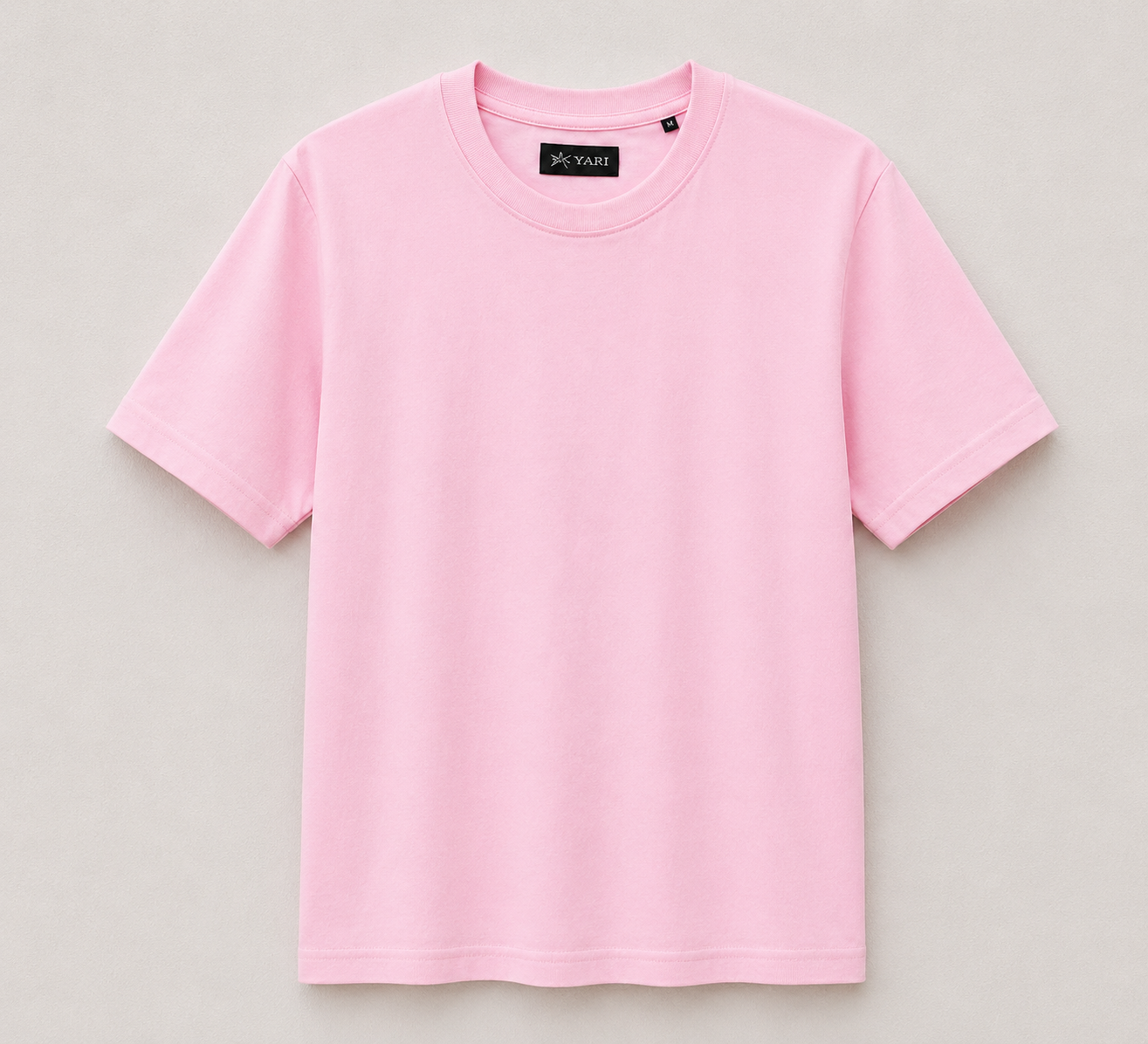 Regular Fit  Cotton T-Shirt Baby Pink