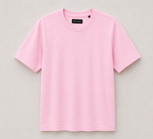 Regular Fit  Cotton T-Shirt Baby Pink