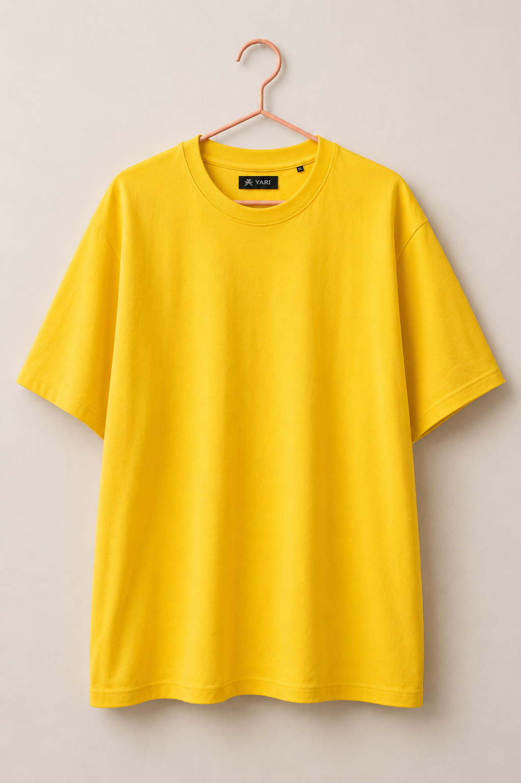 Loose Fit Cotton T-Shirt Sunshine Yellow