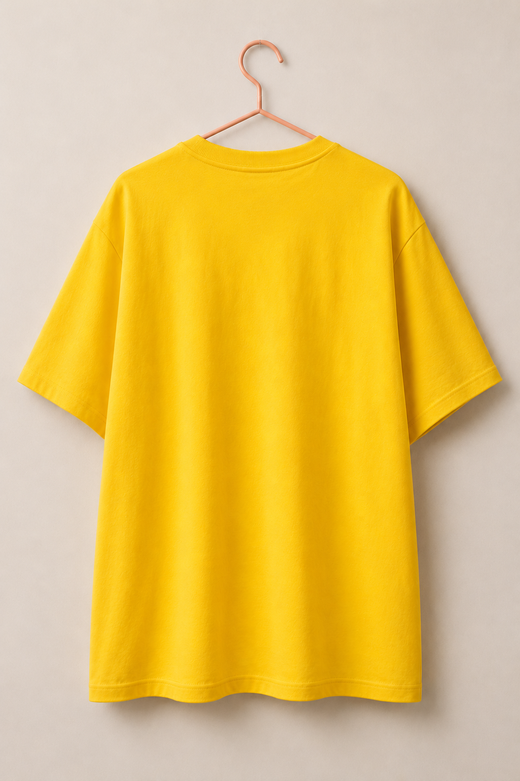 Loose Fit Cotton T-Shirt Sunshine Yellow
