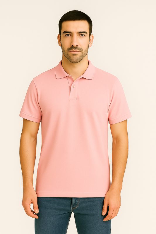 Millennial Pink Polo T-Shirt