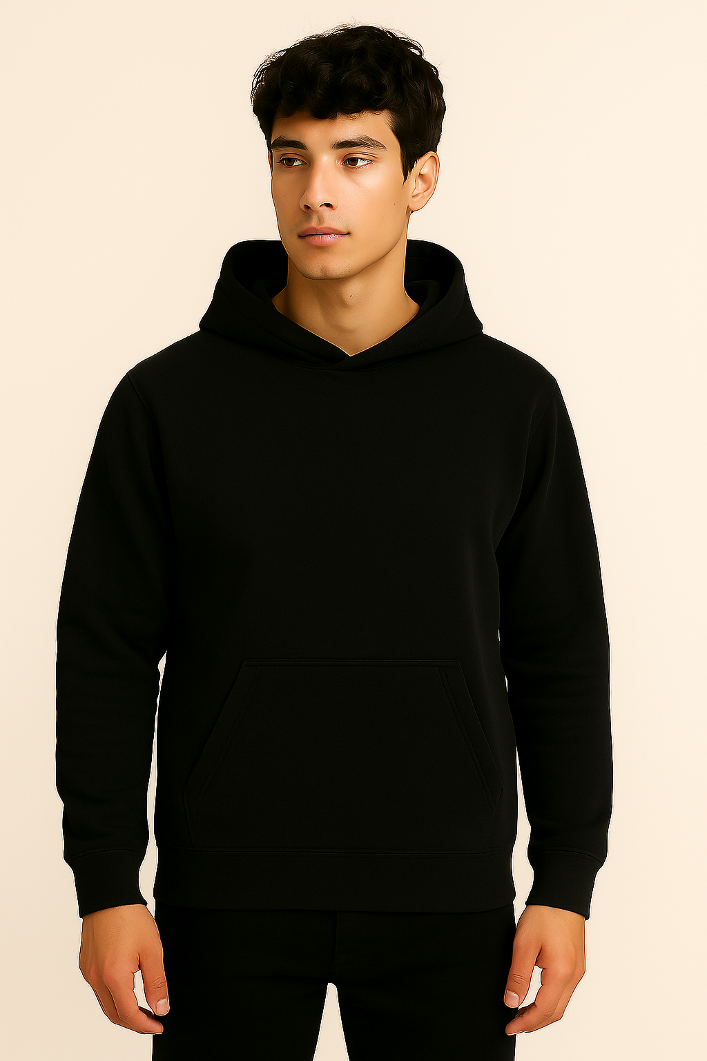 Regular Fit Hoodie Black