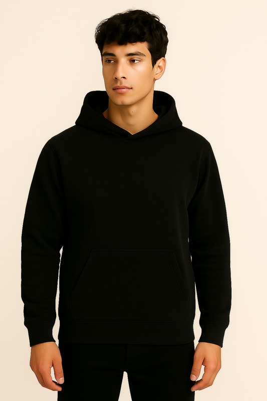 Regular Fit Hoodie Black
