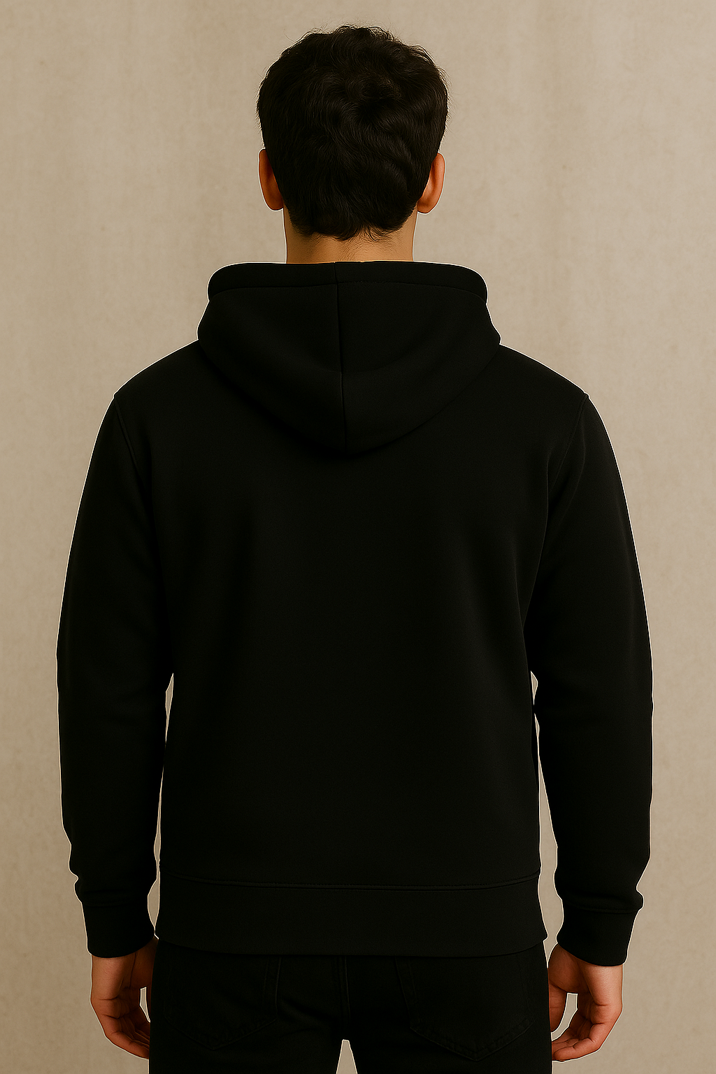 DTF printed  Black Hoodie