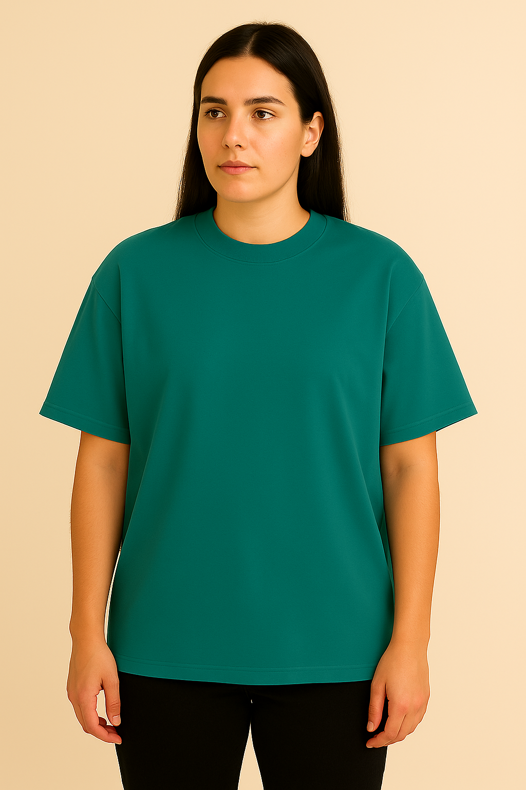 Oversized Crystal Teal T-Shirt