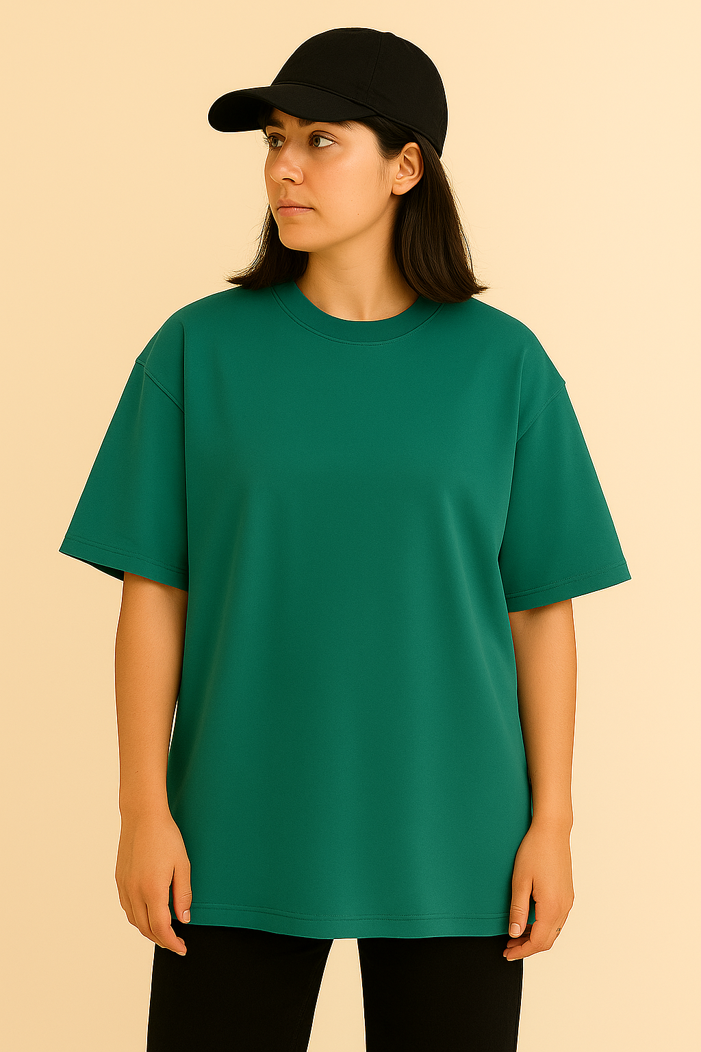 Oversized Crystal Teal T-Shirt
