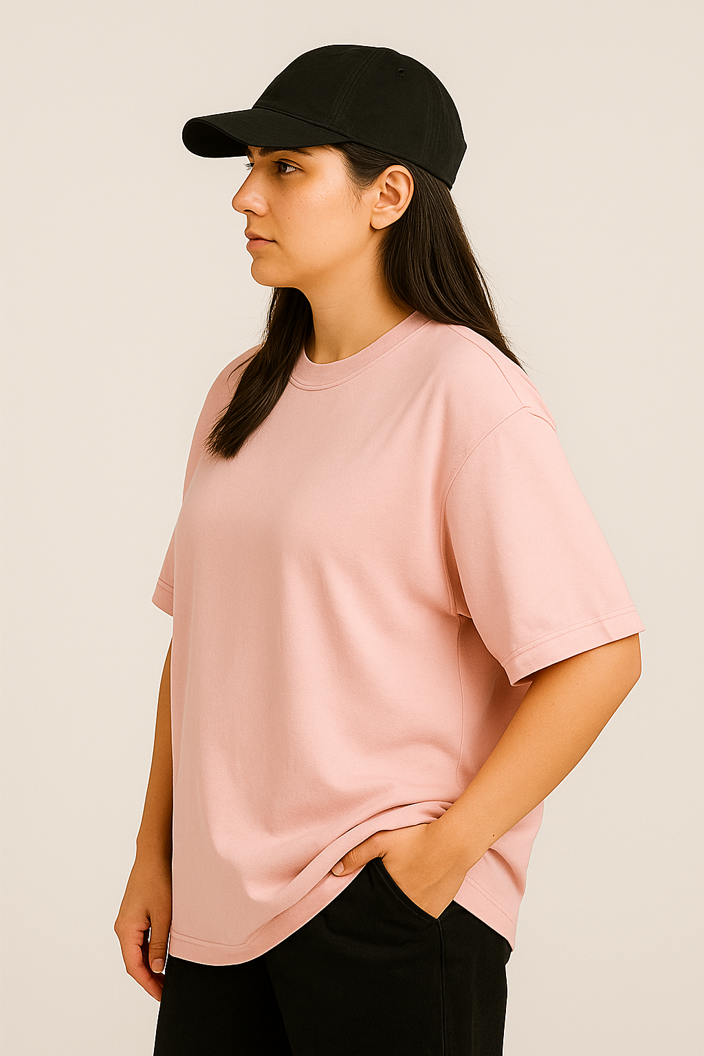 Oversized Baby Pink T-Shirt
