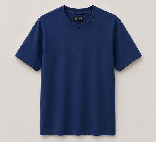 Regular Fit Cotton T-Shirt Navy Blue