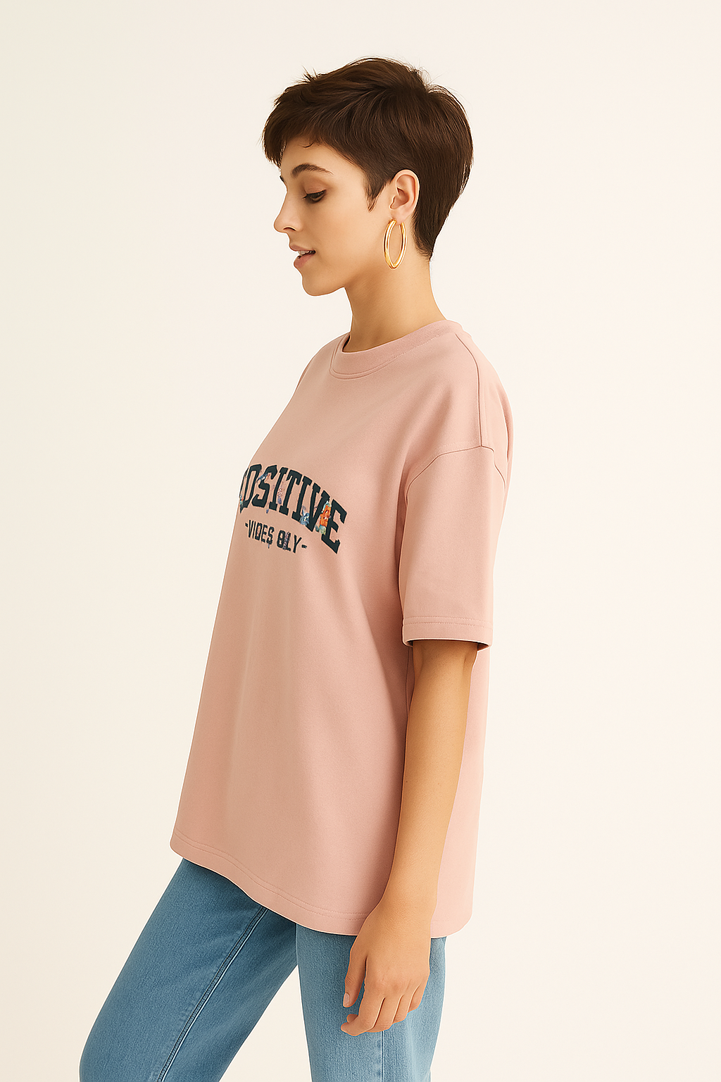 Pink oversized  T-shirt
