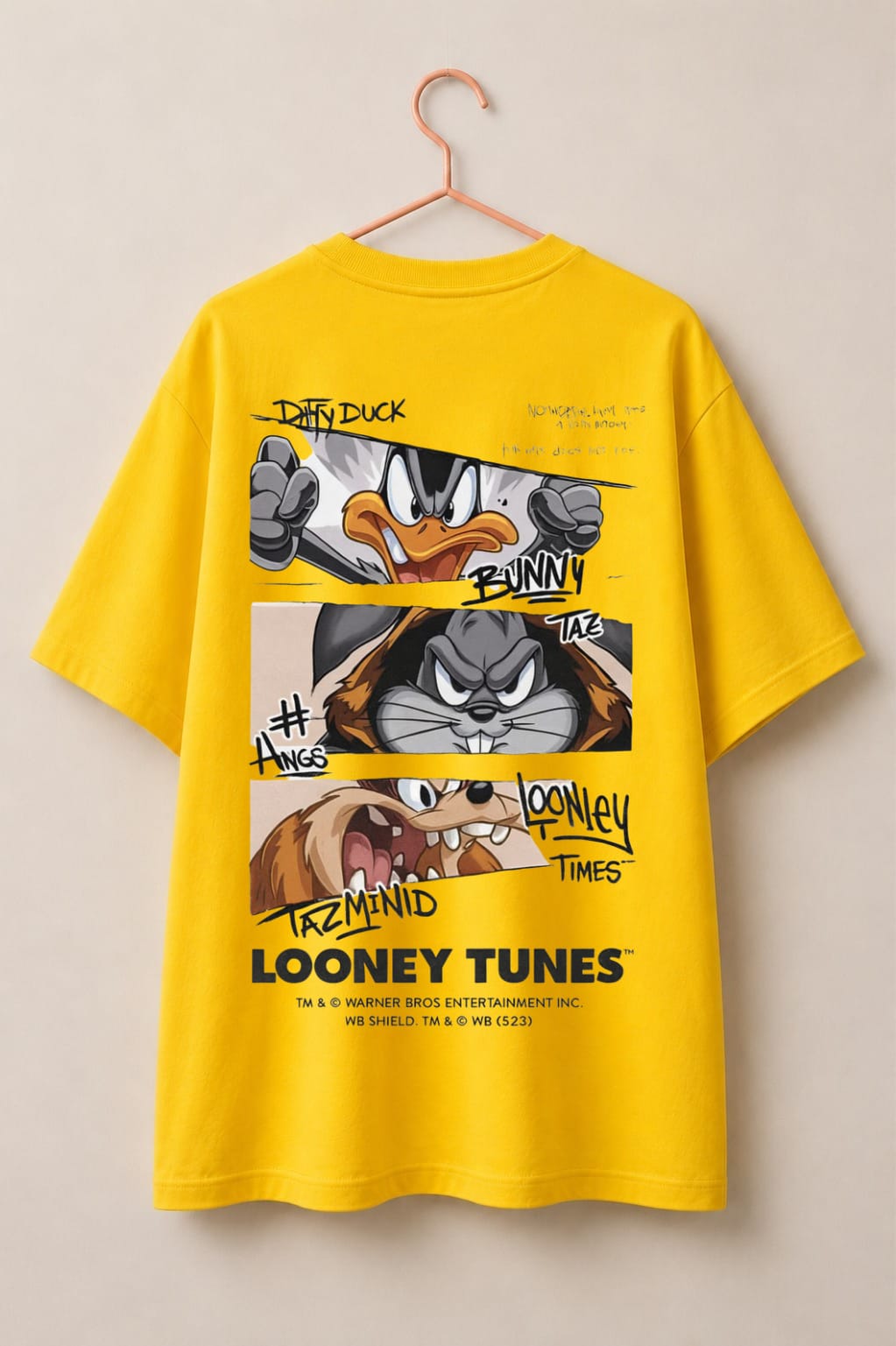 Yellow Graphic Loos fit T-Shirt – Bold Streetwear Style