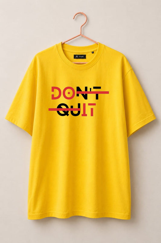 Loose Fit Cotton T-Shirt Sunshine Yellow