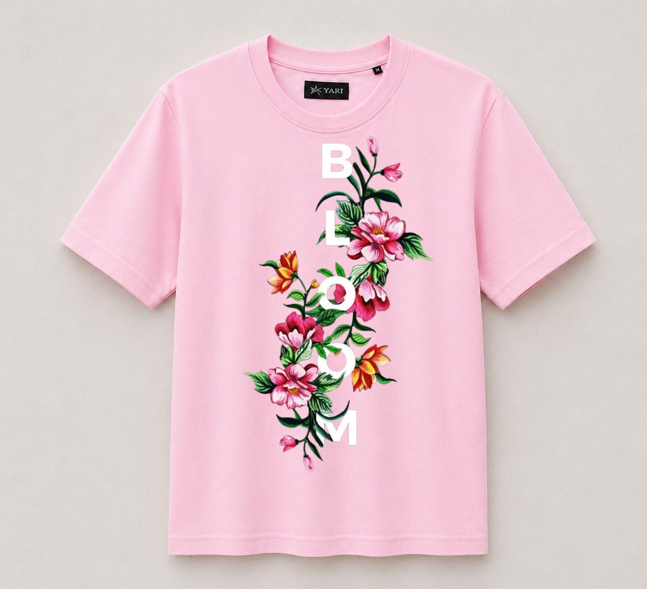 Regular fit Graphic Print T-Shirt Baby pink