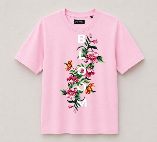 Regular fit Graphic Print T-Shirt Baby pink