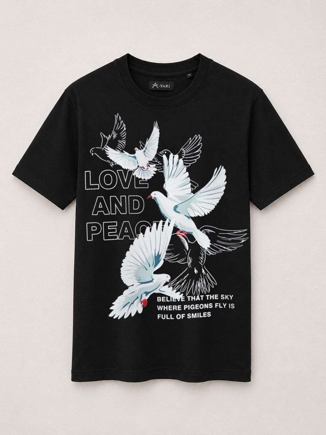 Regular fit Graphic Print T-Shirt  Black