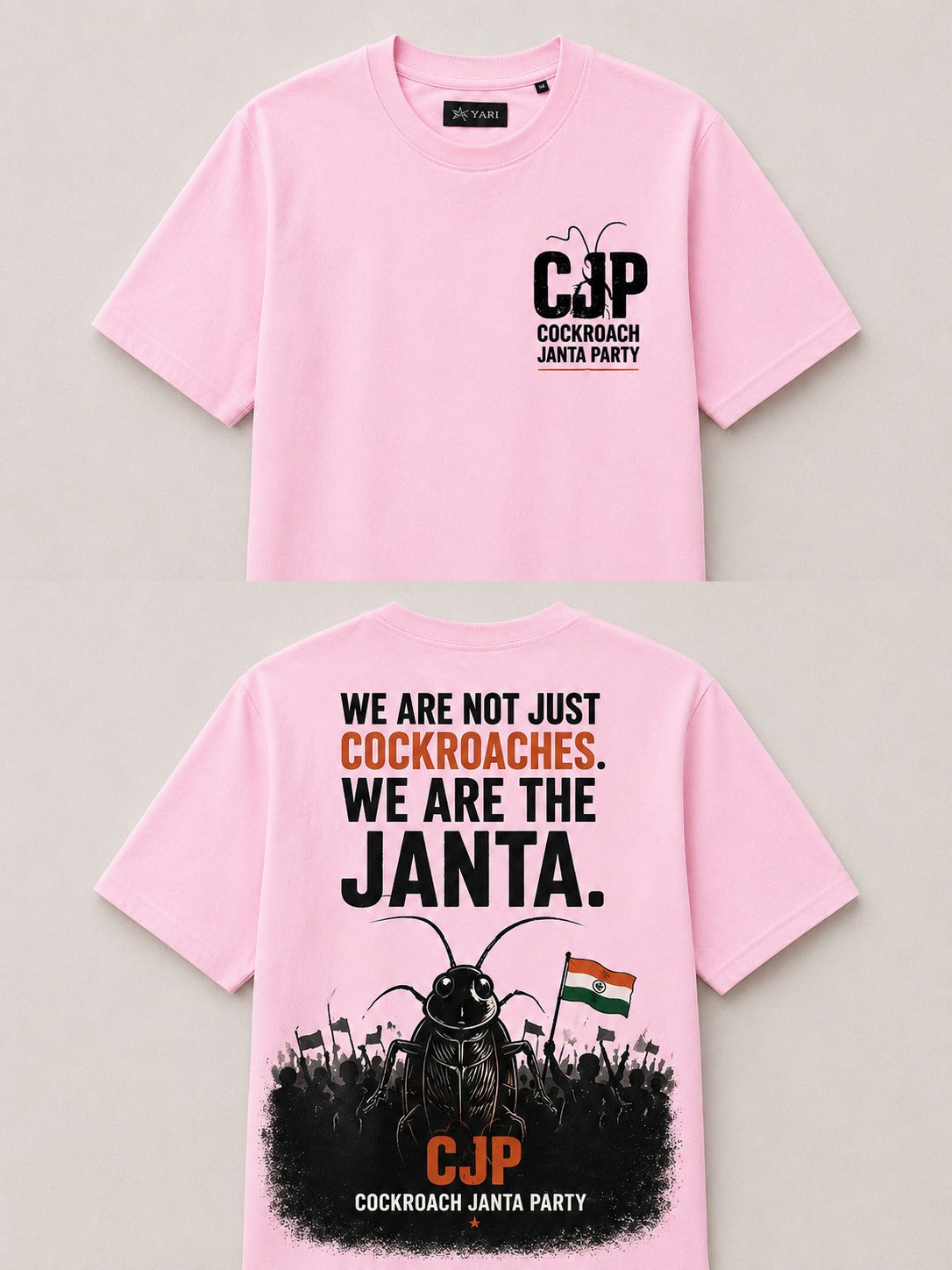 CJP Loos fit Graphic T-Shirt – Pink Edition