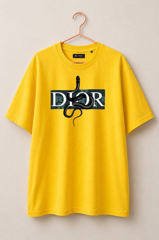 Yellow Graphic Loos fit T-Shirt – Bold Streetwear Style