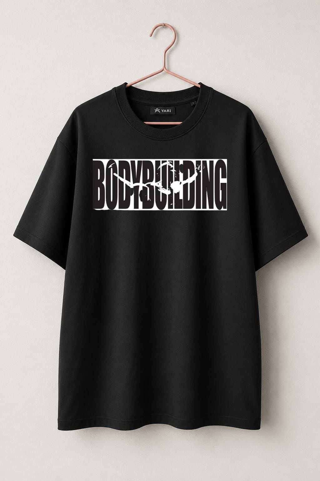Bodybuilding Loos Fit T-Shirt – Black Edition