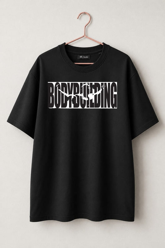 Bodybuilding Loos Fit T-Shirt – Black Edition