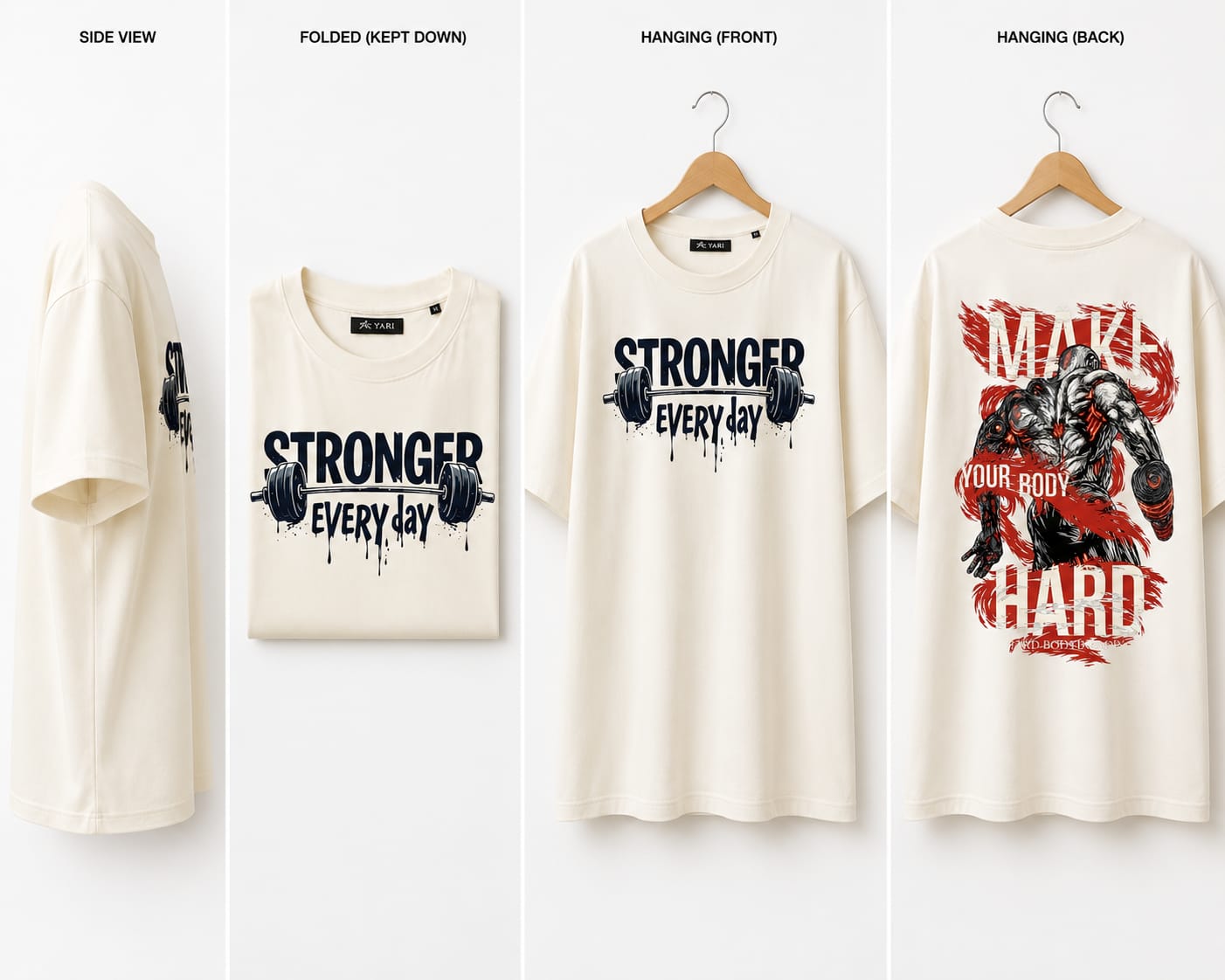 Stronger Every Day Loos Fit Gym T-Shirt