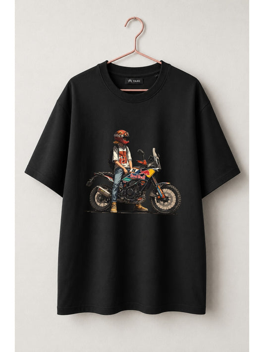 Regular Fit Adventure Rider Graphic T-Shirt