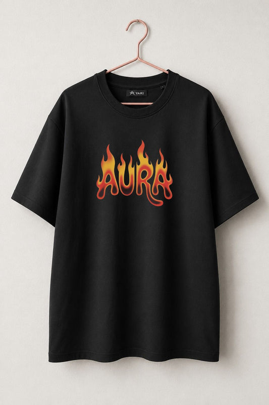 Aura Hippie Groovy Oversized Graphic T-Shirt