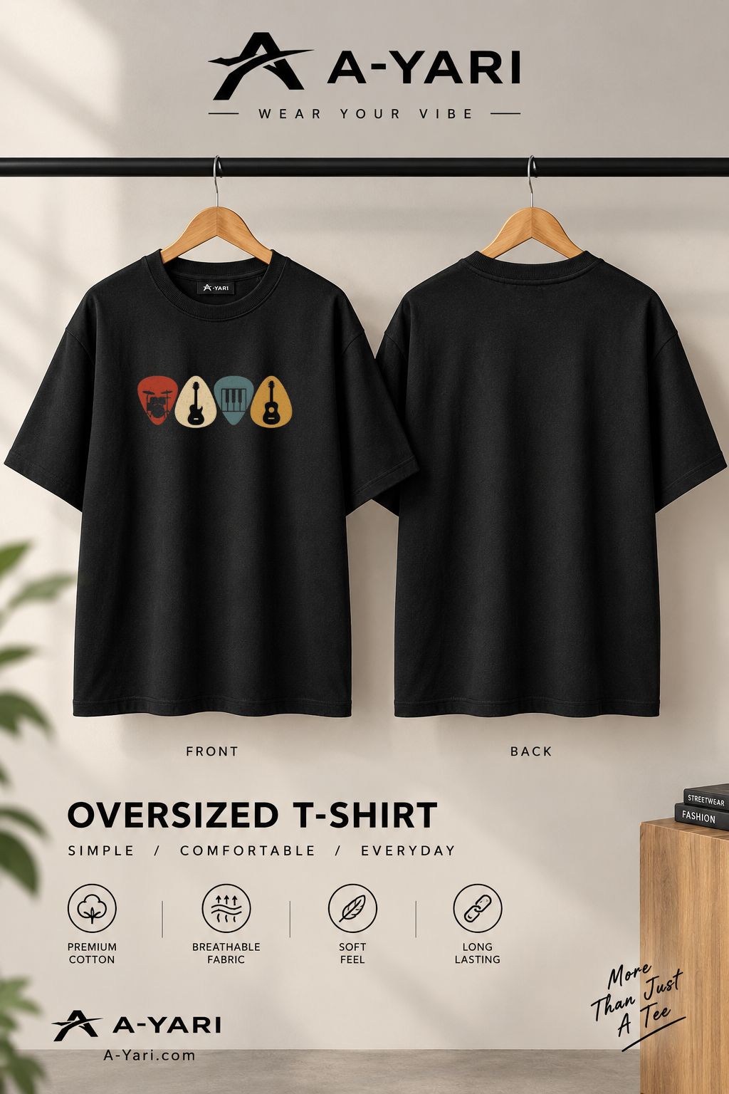 Black Oversized T-Shirt