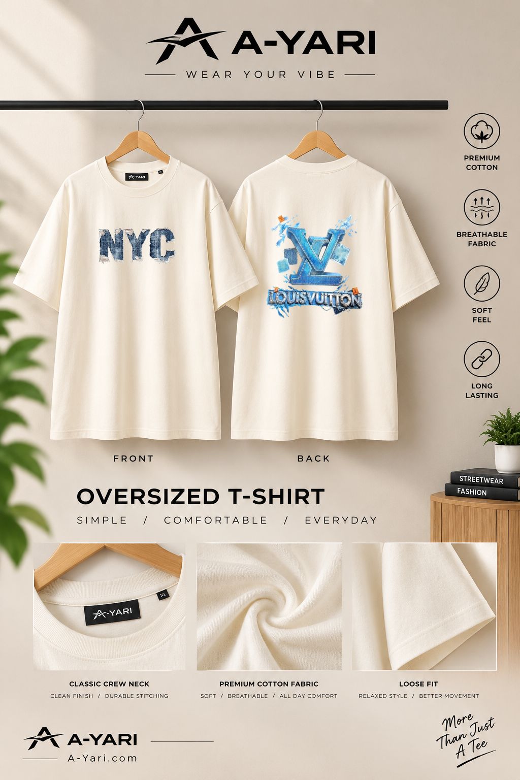 Loose Fit Premium Cotton T-Shirt