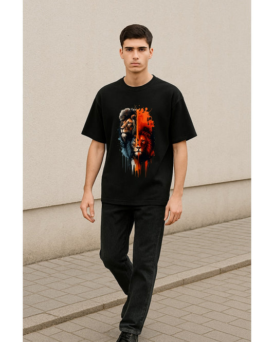 Black oversized T-shirt