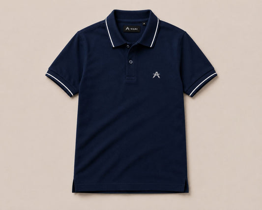 Classic Premium Polo T-Shirt – Navy Blue