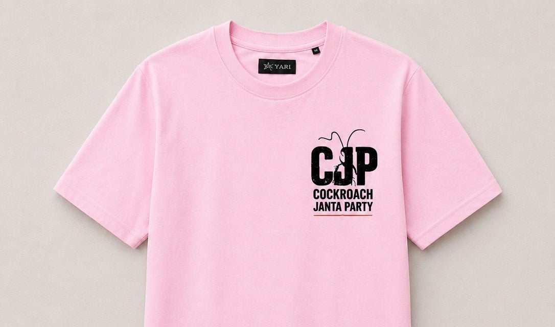 CJP Loos fit Graphic T-Shirt – Pink Edition