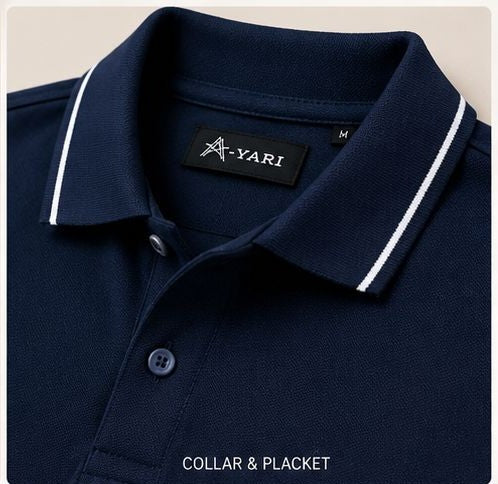 Classic Premium Polo T-Shirt – Navy Blue