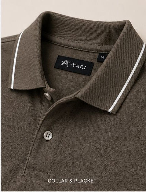 Classic Premium Polo T-Shirt –  Olive Green